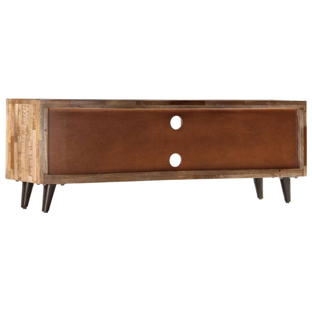 Vidaxl Tv Cabinet 118X30X40 Cm Solid Mango Wood | Vidaxl.co.uk within Understanding the Durability of Solid Mango Wood Furniture