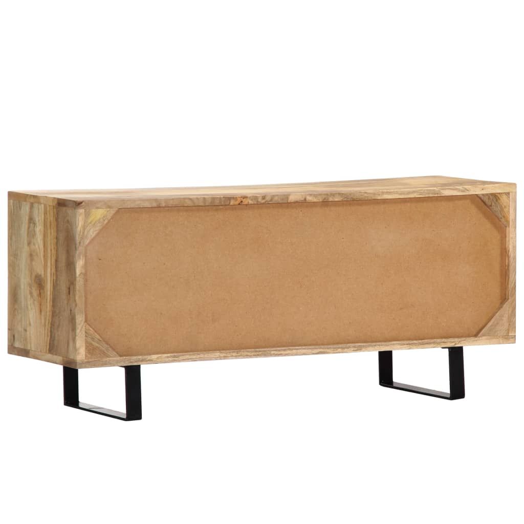 Vidaxl Tv Cabinet 90X30X40 Cm Solid Mango Wood | Vidaxl.ie within Understanding the Durability of Solid Mango Wood Furniture