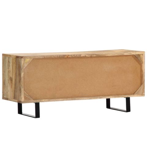 Vidaxl Tv Cabinet 90X30X40 Cm Solid Mango Wood | Vidaxl.ie within Understanding the Durability of Solid Mango Wood Furniture