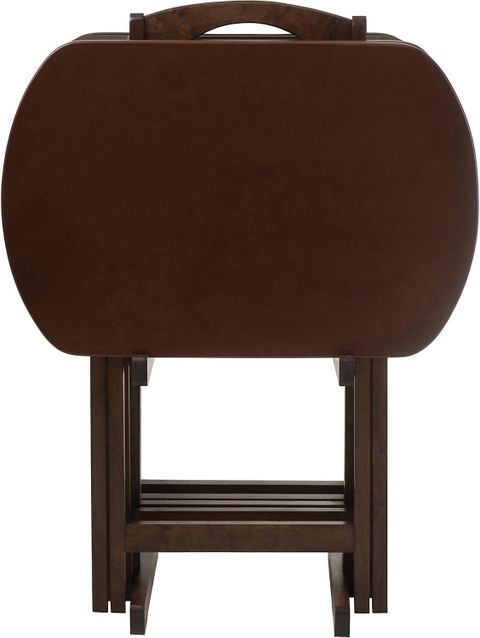 Winsome Wood 40524 Mesa Nathan 5-Pc Snack Table Set, Cappuccino ... for Nathan 5-Pc Snack Table Set Cappuccino