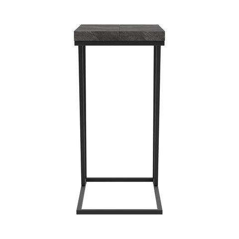 17 Stories Rustic Grey And Sandy Black Rectangle Accent Table | Wayfair for Expandable Rectangular Accent Table, Rustic Gray And Sandy Black