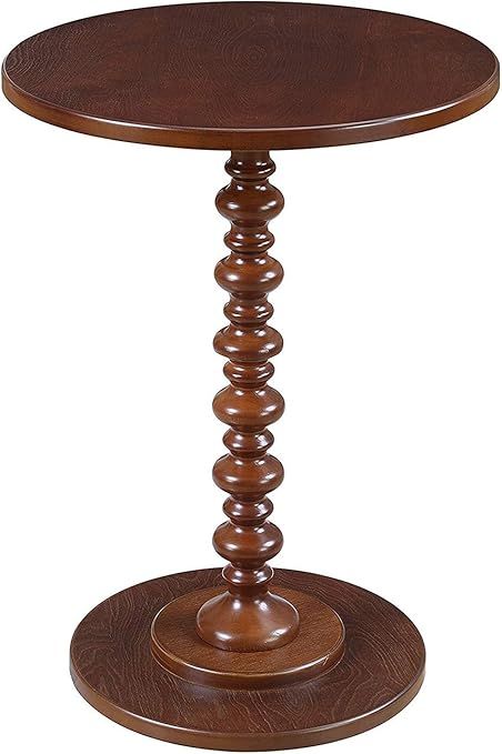 Amazon.com: Convenience Concepts Palm Beach Spindle Table, Mahogany ... in Convenience Concepts Palm Beach Spindle Table In Blue Wood Finish