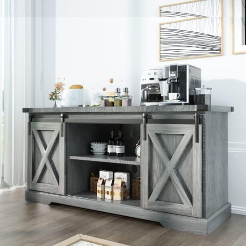 Amazon.com - Eagle Corner Dining Hutch/Buffet, White Finish - Dining ... throughout Crafting a Cohesive Dining Experience Through Thoughtful Furniture Selection