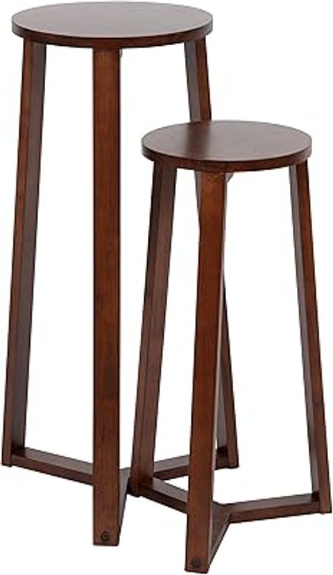 Amazon.com: Stead Square Fluted Nesting Coffee Tables, 2 Piece Coffee ... inside Building lasting connections through quality wooden furnishings