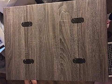 Amazon.com: Weathered Grey Finish Expandable Snack Side End Table ... throughout How Expandable Side Tables Can Transform Your Living Space Layout