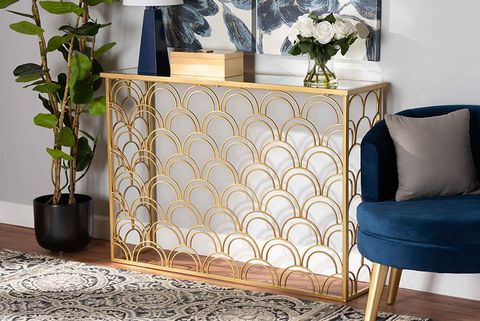 Baxton Studio Dawson Glam And Luxe Brushed Gold Finished Metal And ... for Understanding the Artistry Behind Glamorous Home Furniture Design