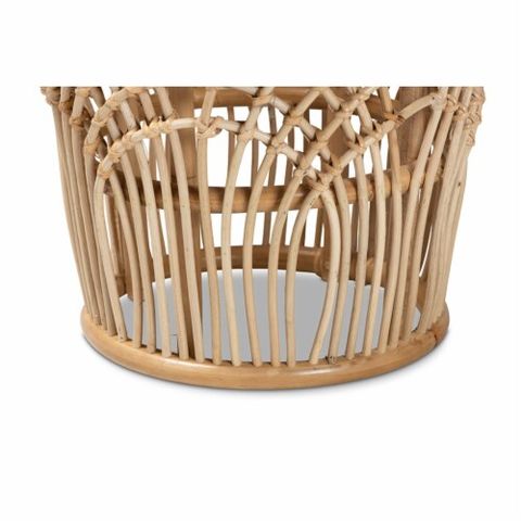Baxton Studio Edena Modern Bohemian Natural Brown Finished Rattan End ... for Craftsmanship and Sustainability in Modern Rattan Furniture Making