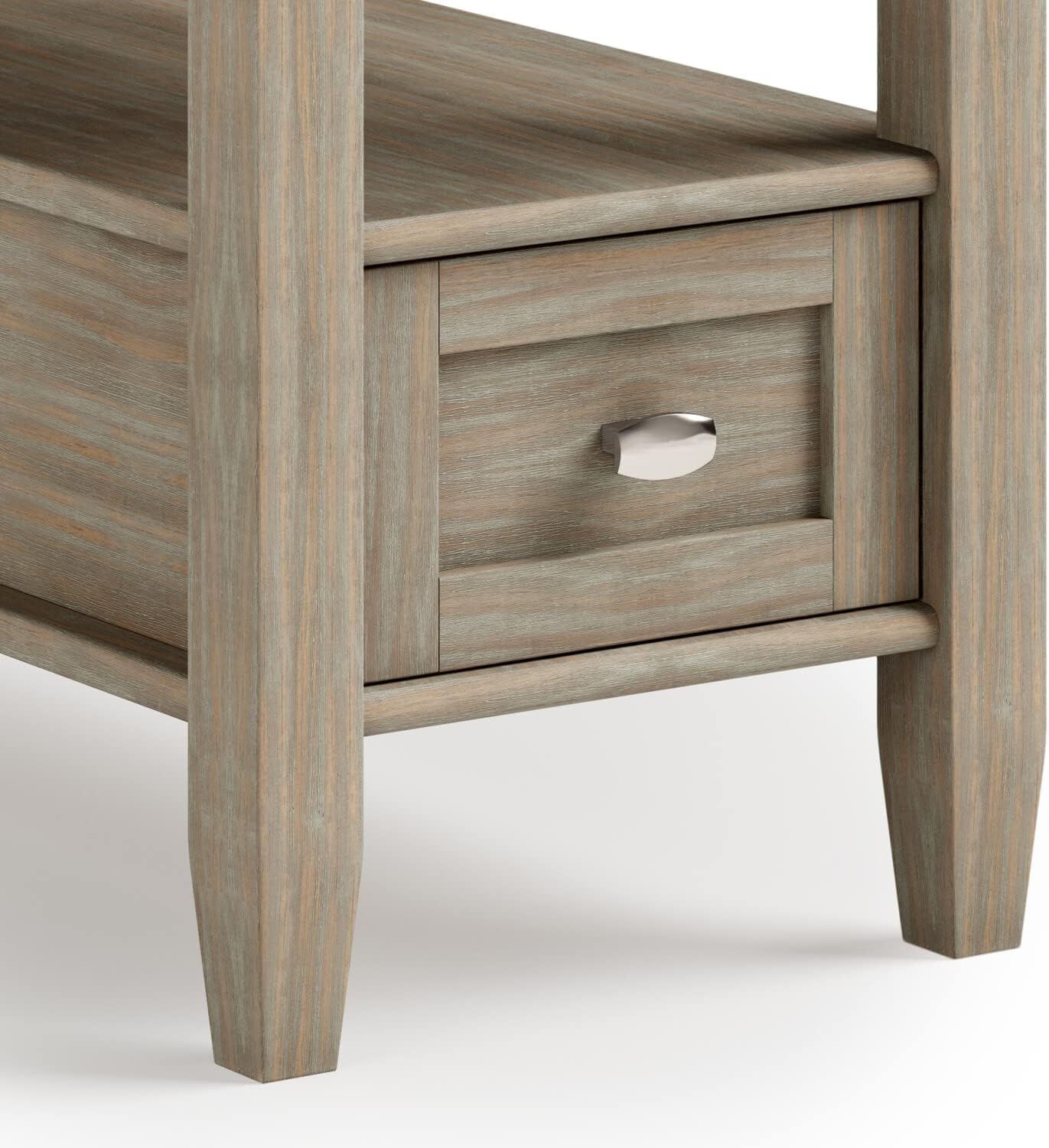 Buy Simplihome Warm Shaker Solid Wood 14 Inch Wide Rectangle ... intended for Solid Wood 14&quot; Wide Rectangle Narrow Side Table In Light Golden Brown