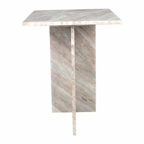 Cecil Contemporary Natural Marble Handmade T-Shaped End Table, 14X 14X ... with How Contemporary Design Meets Natural Beauty in Cecil&#039;s Collection