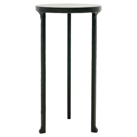 Cocktail Table Modern Hand-Shaped Round Handmade Blackened And Waxed ... pertaining to Crafting Timeless Living Spaces with the Port Eliot Round Side Table