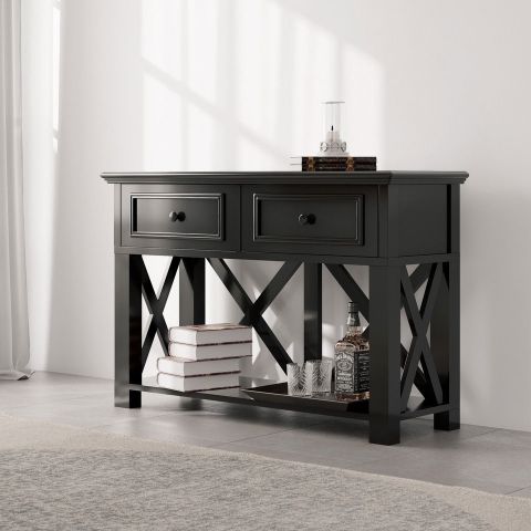 Console Table Black Drawers At Richard Harvey Blog within Westfield Console Table, Black, 58" Wide, Natural, 20"Wide