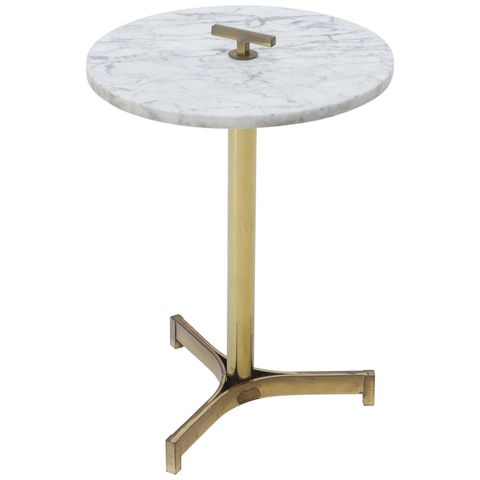 Contemporary 3 Legs Marble Round Side Table Polished Marble Gloss ... throughout The Psychology of Choosing the Right Side Table for Your Living Room