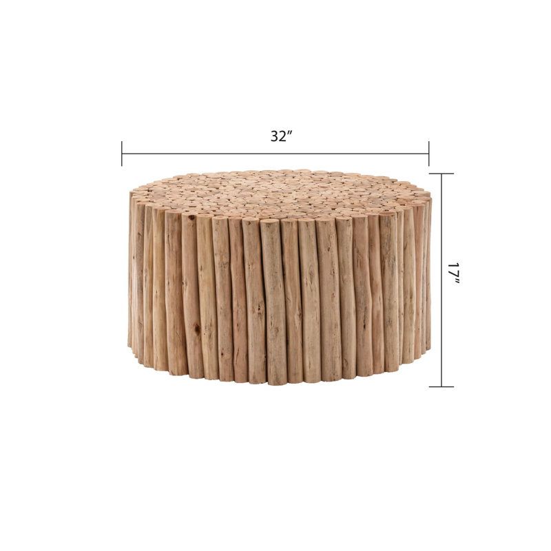 Corrigan Studio® 32&quot; Natural Wood Round Coffee Table, Tree Stump Accent ... for How Tree Stump Tables Bring Natural Warmth to Modern Interiors