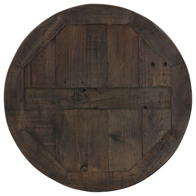 Cortesi Home Newcastle End Table, Solid Reclaimed Wood And Black Metal ... in Cortesi Home Luxe End Table In Reclaimed Wood And Black Steel