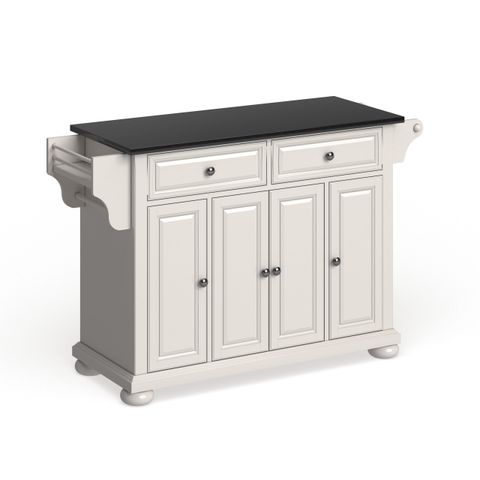 Crosley Furniture Crosley Alexandria Granite Top Full Size Kitchen ... for Alexandria Granite Top Full Size Kitchen Island Cart, Cherry/White