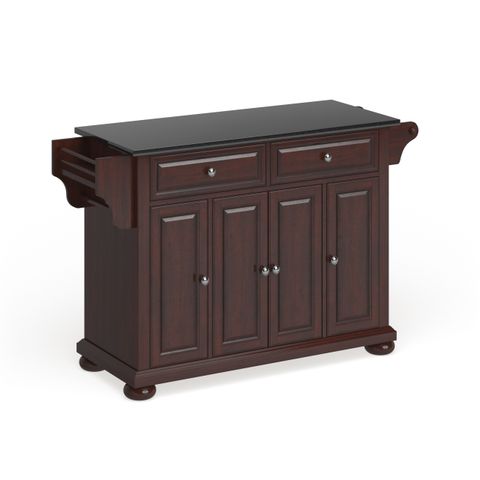 Crosley Furniture Crosley Alexandria Granite Top Full Size Kitchen ... regarding Alexandria Granite Top Full Size Kitchen Island Cart, Cherry/White