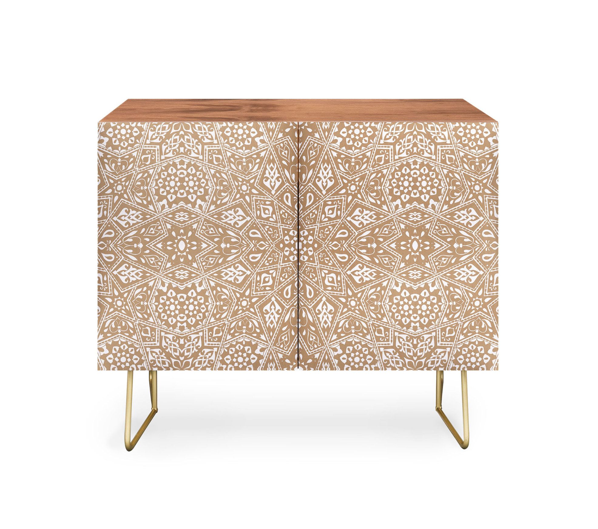 Deny Design Aimee St Hill Amirah Neutral Credenza - Contemporary ... pertaining to Understanding the Appeal of Neutral Side Tables in Modern Interior Design