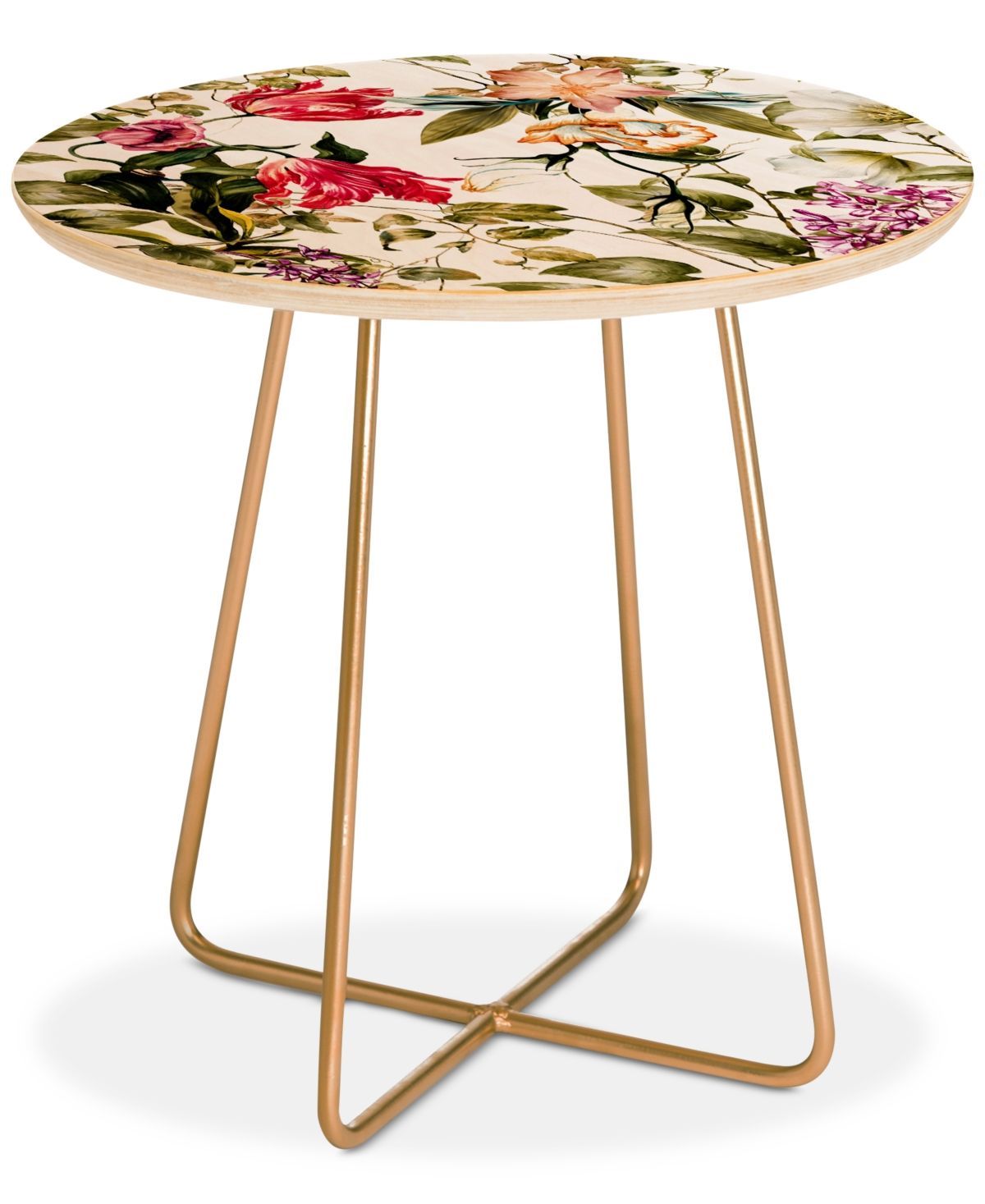 Deny Designs Marta Barragan Camarasa Detailed Botanical Garden Round ... in Exploring the Artistry Behind Exotic Floral Patterns in Modern Furniture Design