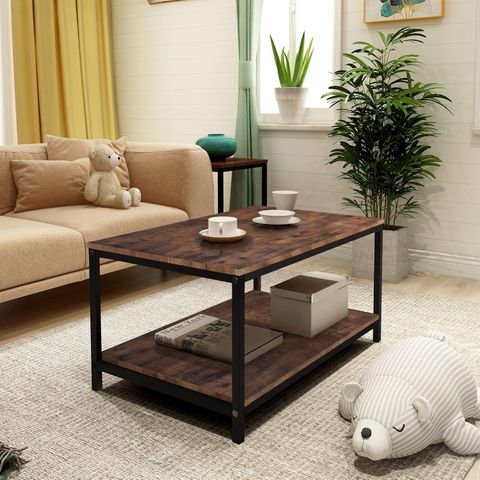 End Table Square Side Table Night Stand Coffee Table With 2-Tier ... with Stylish 20" Square Side Table/Night Stand/Coffee Table, Espresso