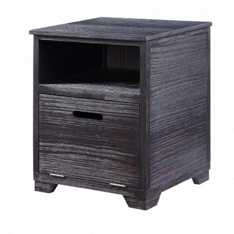 Hivvago 24 Inch Black Manufactured Wood And Solid Wood Rectangular End ... regarding 24" Chrome Manufactured Wood And Iron Rectangular End Table