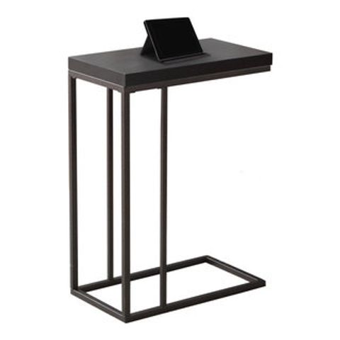 Homeroots 18.25" X 10.25" X 25.25" Cappuccino Particle Board Metal ... with regard to Understanding the Durability of Particle Board in Modern Furniture Design