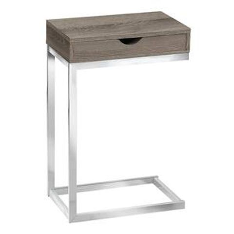 Homeroots Jasmine 24 In. Gold, Metal, Glass - Accent Table 333077 - The ... with Homeroots 18.2" X 12.8" X 23.5" Dark Taupe Particle Board Metal Accent Table