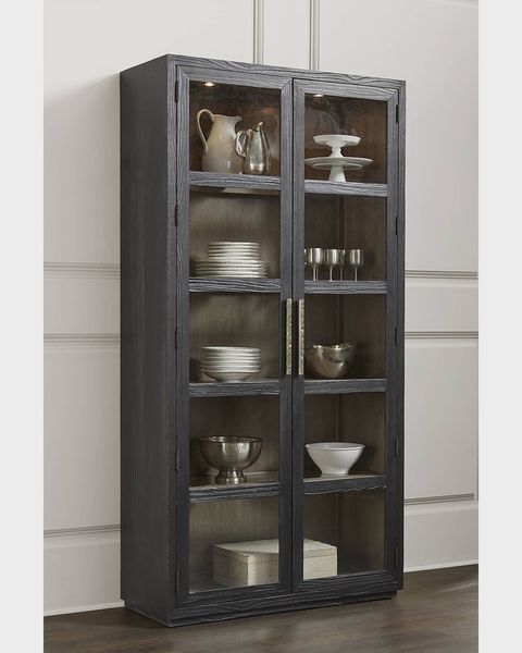 Hooker Furniture Shou Sugi Ban Curio Cabinet | Neiman Marcus inside Linville Falls Shou Sugi Ban Curio Cabinet