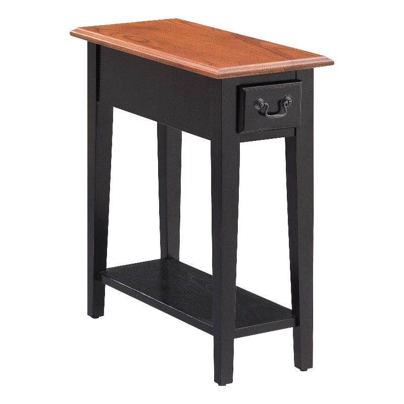 Exploring the timeless appeal of wood end tables in slate black finish