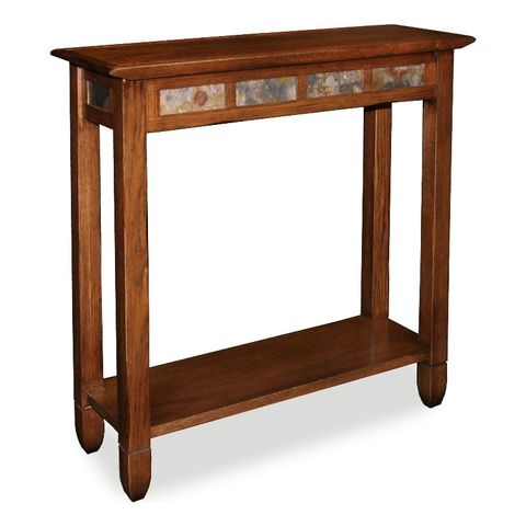 Leick Furniture Rustic Slate Hall Wood Stand In Oak Finish for How to Choose the Right Wood Finish for Your Living Space
