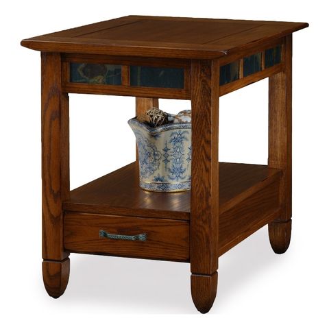 Leick Furniture Rustic Slate Rectangular Wood Coffee Table In Rustic ... in Maximizing Space Efficiency Through Strategic Furniture Placement