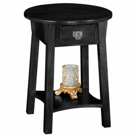 Leick Furniture Solid Wood Anyplace Side Table In Slate Black, 1 - Kroger with Leick Furniture Chairside Wood End Table In Slate Black Finish