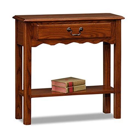 Leick Wave Console Table, Medium Oak Finish Leick Http://Www.amazon.ca ... intended for Leick Furniture Wood Wave Console Table In Medium Oak Finish