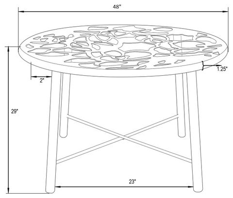 Leisuremod Devon Tree Design Glass Top Aluminum Base Indoor Outdoor ... with Leisuremod Devon Tree Design Glass Top Aluminum Base Indoor Outdoor End Table