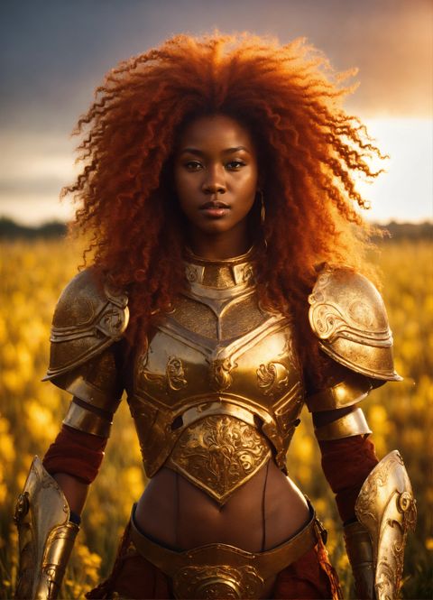 Lexica - Pretty Human Looking Alien With Very Dark Orange Skin, Huge ... with regard to Chinese Round Wooden Stand Base Dark Brown Reddish, 6 1/4"