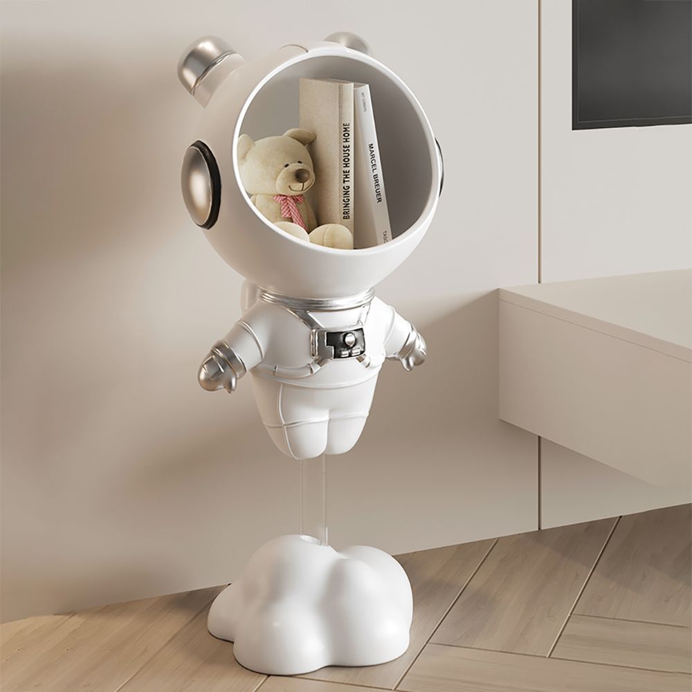 How White Astronaut Figurines Transform Small Space Storage Solutions