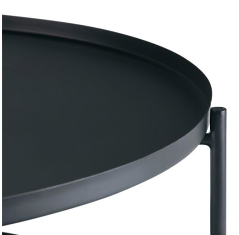 Monet Industrial 32 Inch Wide Metal Metal Coffee Table In Black ... regarding Monet Industrial 18 Inch Wide Metal Accent Side Table In Black