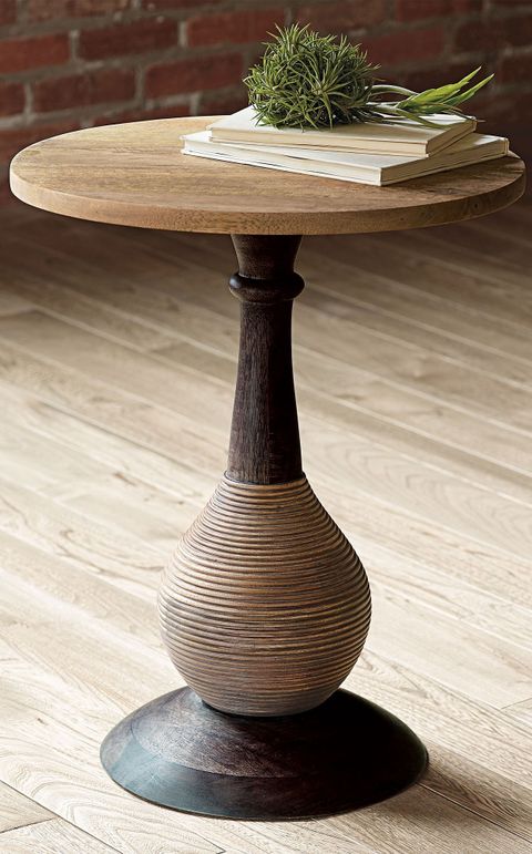 Onion Natural Wood Table | Grandin Road | Natural Wood Table ... with Crafting Timeless Living Spaces with the Port Eliot Round Side Table