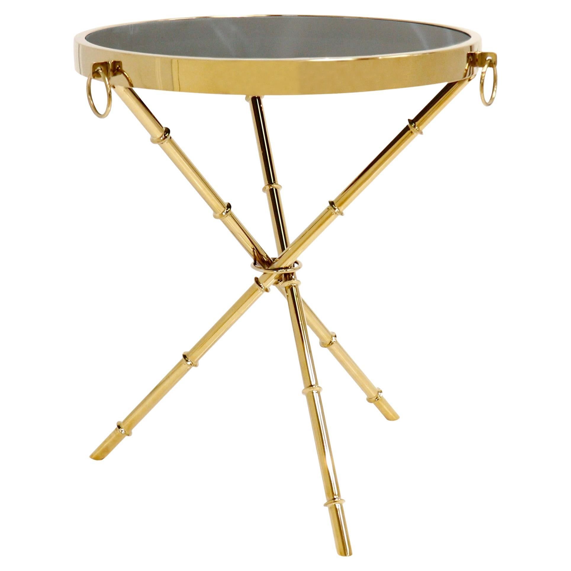 Pasargad Home Vicenza Collection Steel And Glass Side Table, Gold At ... pertaining to Pasargad Home Perama Marble And Stainless Steel Side Table