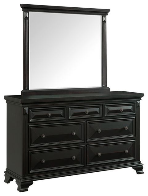Picket House Furnishings Trent 7-Drawer Dresser W/ Mirror Set In ... for Picket House Furnishings Trent 7-Drawer Dresser W/ Mirror Set In White