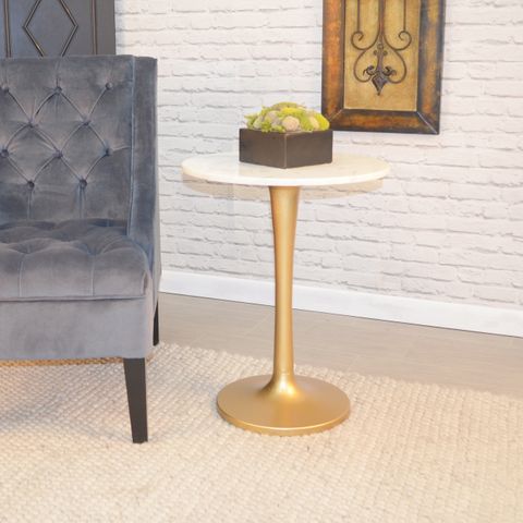 Piuma Marble Top Accent Table - Contemporary - Side Tables And End ... with The Artisanal Craftsmanship Behind Baldwin Rectangular Marble Top Side Table White and Gold