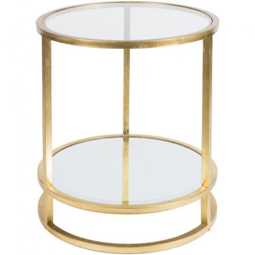 exploring the aesthetic appeal of grandview gallery’s round metal gold plated accent table