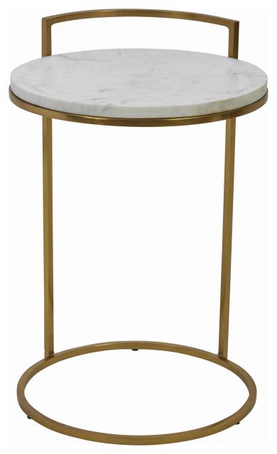 Creating Visual Interest with White and Antique Gold Accent Pieces