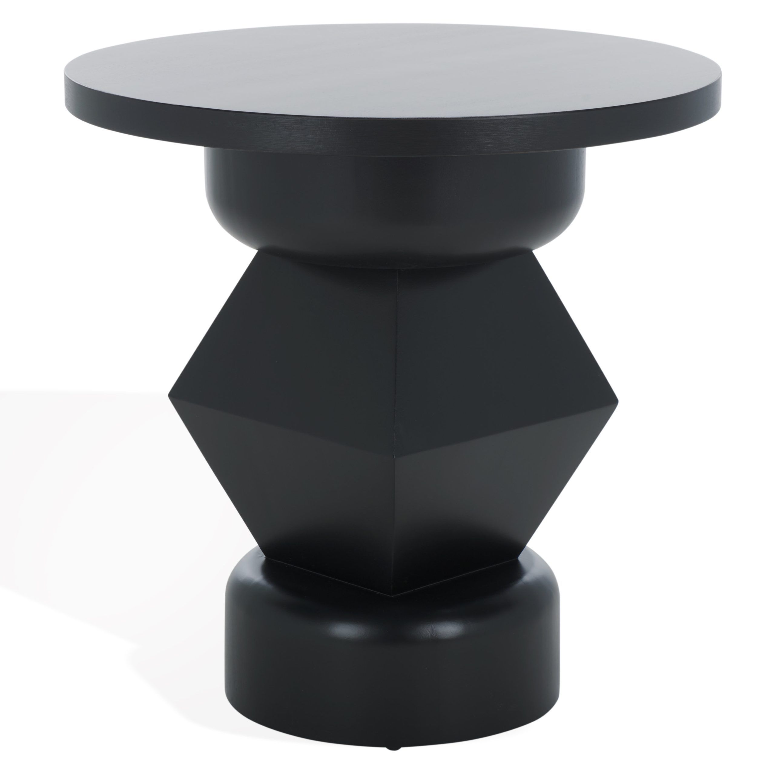 Safavieh Couture Jaymee Round Wood Accent Table | Perigold within Materials and techniques used in premium wooden tables