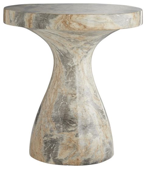 Serafina Large Accent Table - Contemporary - Side Tables And End Tables ... within Serafina Marble Pattern Concrete Indoor/Outdoor Side Table