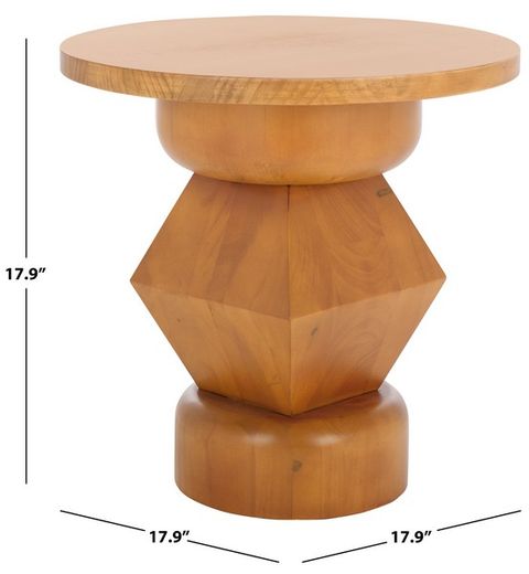 Sfv1324B - Safavieh with regard to Safavieh Couture Audriella Round Wood Accent Table, Black