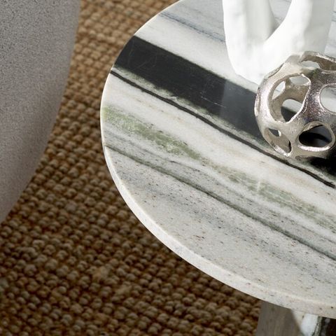 Sfv9703F-2Bx - Safavieh with Safavieh Couture Valentia Tall Marble Accent Table, Brown