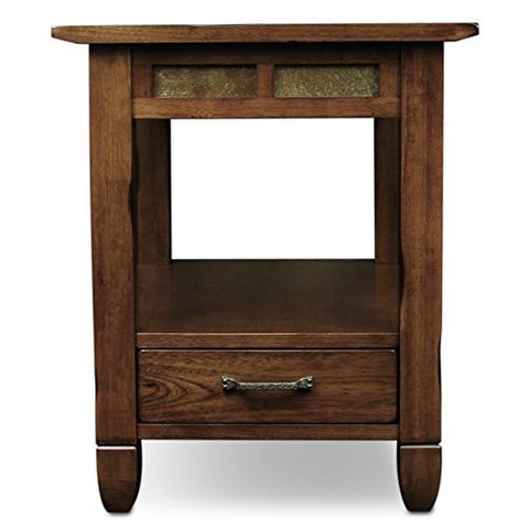 Slatestone Oak Storage End Table - Rustic Oak Finish for How to Choose the Right Wood Finish for Your Living Space