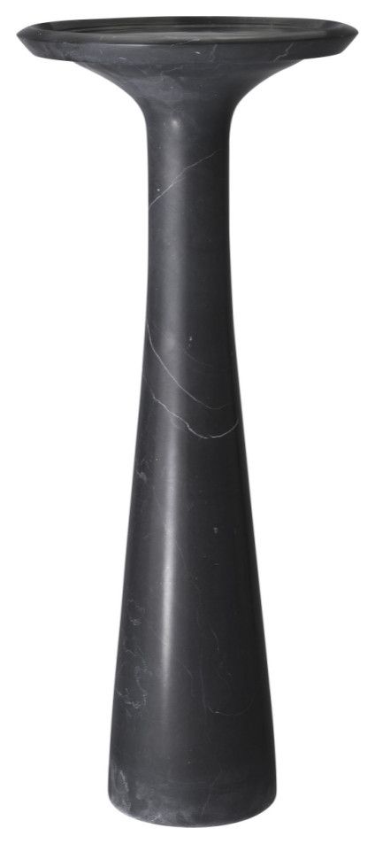 Solid Italian Black Marble High Side Table | Eichholtz Pompano ... regarding  Eichholtz Pompano