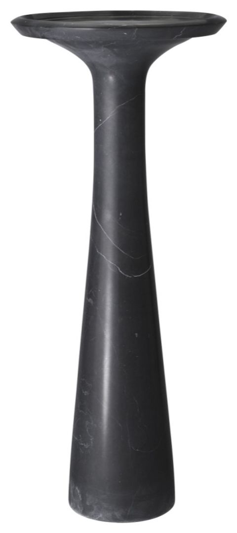 Solid Italian Black Marble High Side Table | Eichholtz Pompano ... regarding Eichholtz Pompano