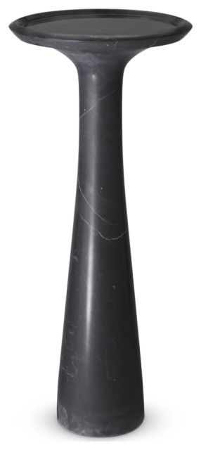Solid Italian Black Marble High Side Table | Eichholtz Pompano ... regarding Solid Italian Black Marble High Side Table